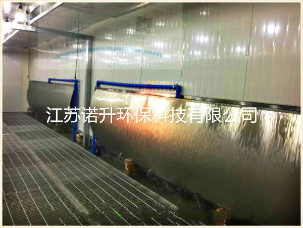 噴漆室的供風、排風方式等配套裝置。